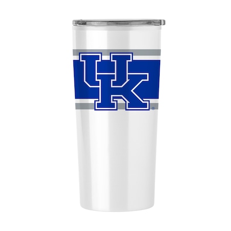 Logo Brands Kentucky 20oz Stripe Fusion Tumbler 159-SP20T-WHT-16